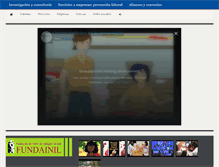 Tablet Screenshot of fundainil.org
